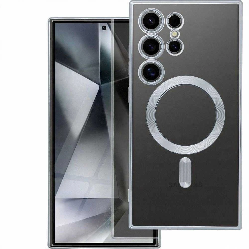 Oem ELECTRO MAG COVER dėklas suderinamas su MagSafe skirtas Samsung Galaxy A16 sidabro spalvos