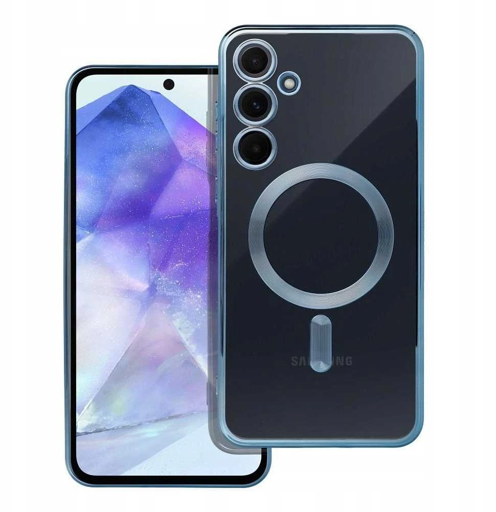 Oem ELECTRO MAG COVER dėklas suderinamas su MagSafe skirtas Samsung Galaxy A55 mėlynos spalvos