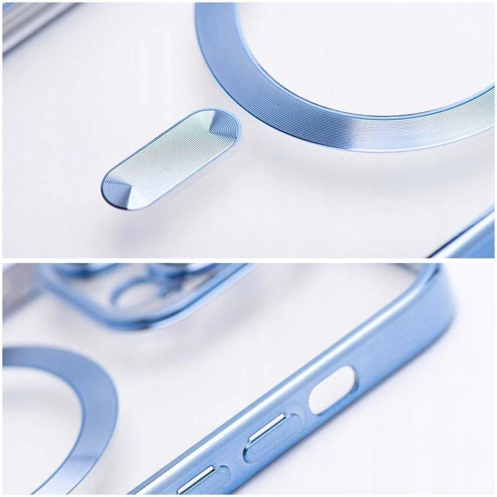 Oem ELECTRO MAG COVER dėklas suderinamas su MagSafe skirtas Samsung Galaxy S25 Edge mėlynas
