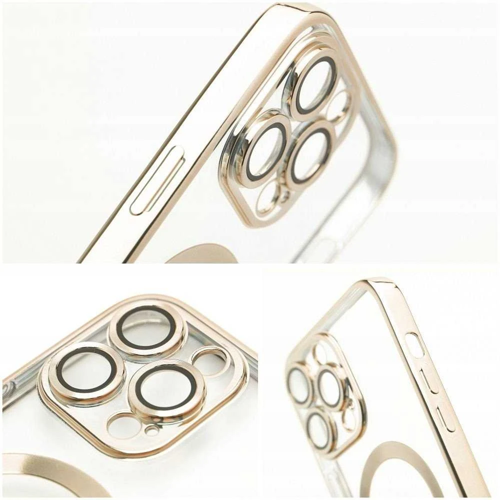 Oem ELECTRO MAG COVER dėklas suderinamas su MagSafe skirtas Samsung Galaxy S25 Ultra aukso spalvos