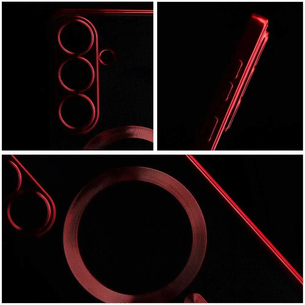 Oem ELECTRO MAG COVER dėklas suderinamas su MagSafe skirtas Samsung Galaxy S25 Plus red