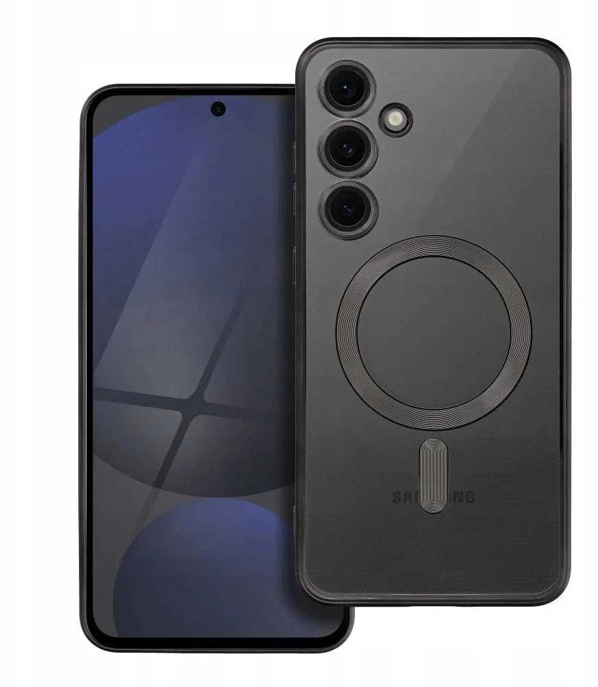 Oem ELECTRO MAG COVER dėklas suderinamas su MagSafe skirtas Samsung Galaxy S24 FE juodos spalvos