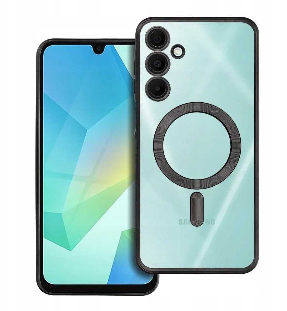 Oem ELECTRO MAG COVER dėklas suderinamas su MagSafe skirtas Samsung Galaxy A16 juodos spalvos
