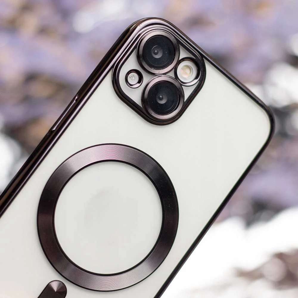 OEM dėklas, skirtas iPhone 16 PRO, Electro Mag dėklas, suderinamas su MagSafe juodas