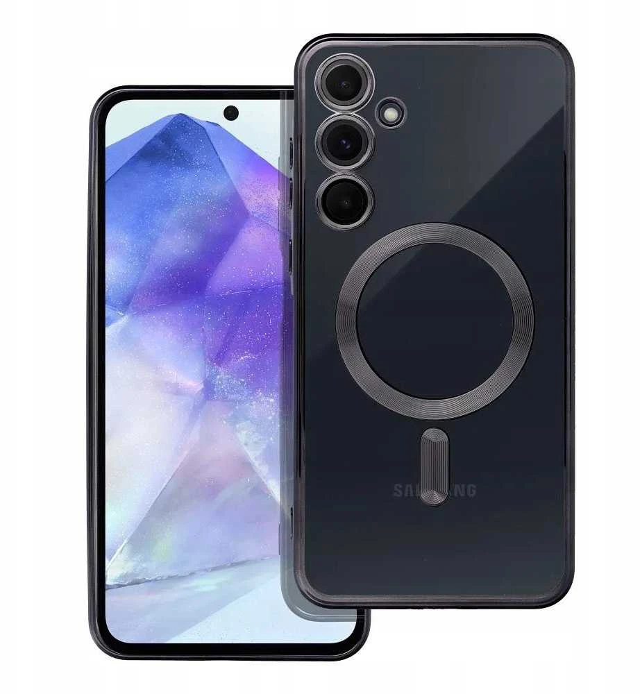Oem ELECTRO MAG COVER dėklas suderinamas su MagSafe skirtas Samsung Galaxy A55 juodos spalvos