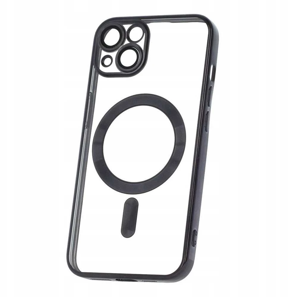 OEM dėklas, skirtas iPhone 16 PRO, Electro Mag dėklas, suderinamas su MagSafe juodas
