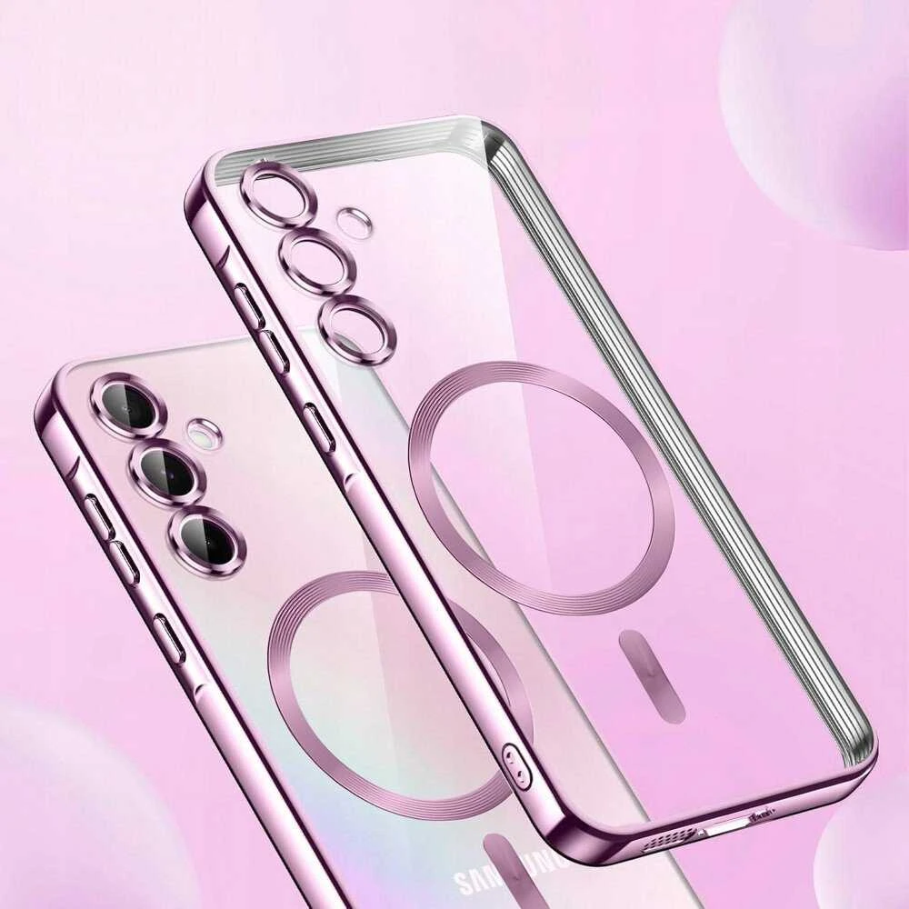 Oem ELECTRO MAG COVER dėklas suderinamas su MagSafe skirtas Samsung Galaxy A55 rose aukso spalvos