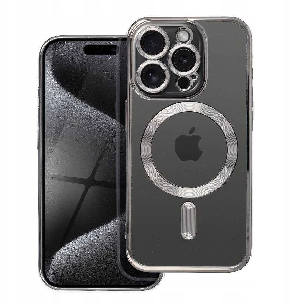 Oem Originalus „iPhone 16 PRO“ dėklas, suderinamas su „MagSafe“ titano pilka spalva.