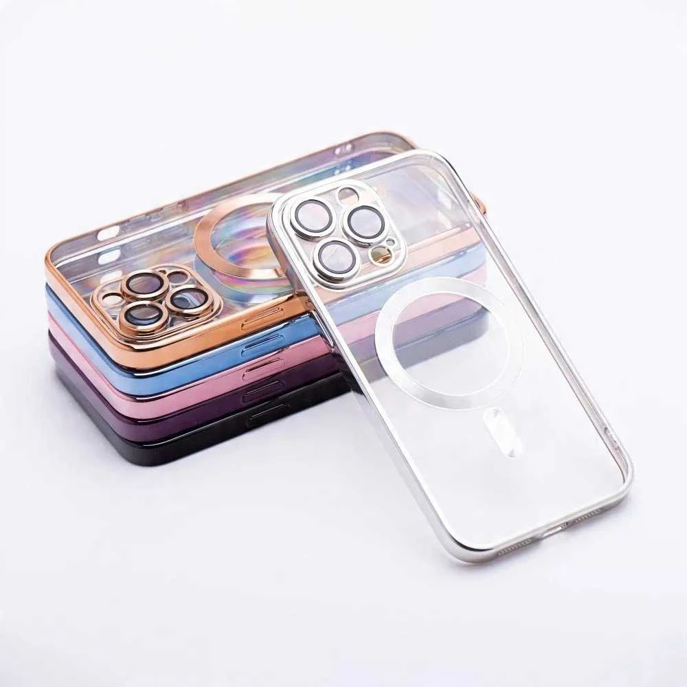 Oem ELECTRO MAG COVER dėklas suderinamas su MagSafe skirtas Samsung Galaxy A16 sidabro spalvos
