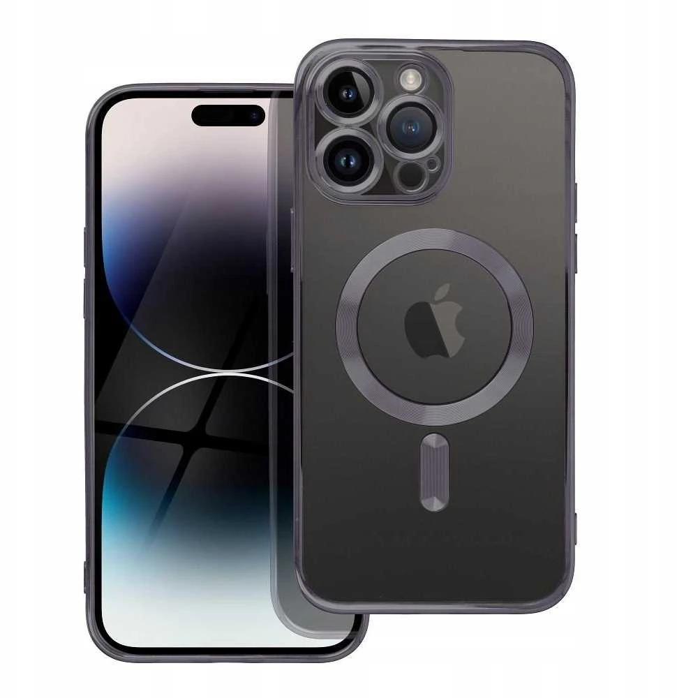 OEM dėklas, skirtas iPhone 16 PRO, Electro Mag dėklas, suderinamas su MagSafe juodas