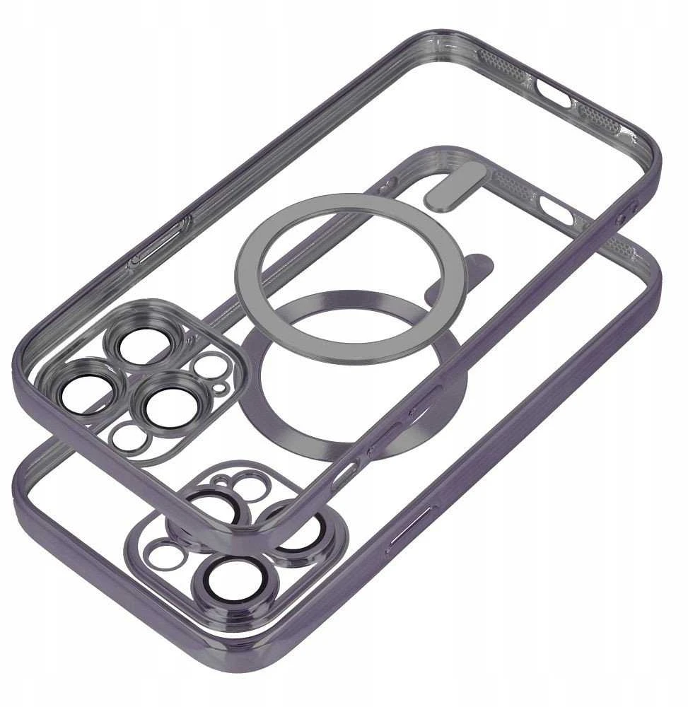Oem ELECTRO MAG COVER dėklas suderinamas su MagSafe skirtas Samsung Galaxy S25 Ultra juodos spalvos