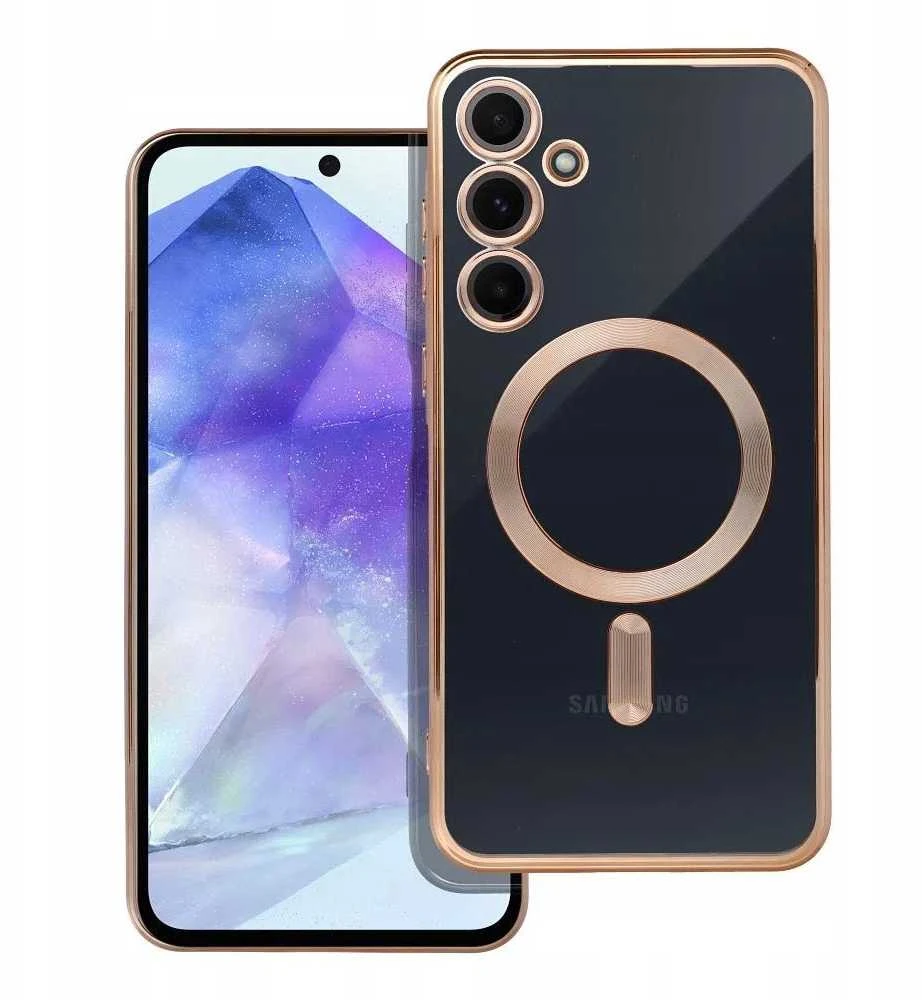 Oem ELECTRO MAG COVER dėklas suderinamas su MagSafe skirtas Samsung Galaxy A55 aukso spalvos