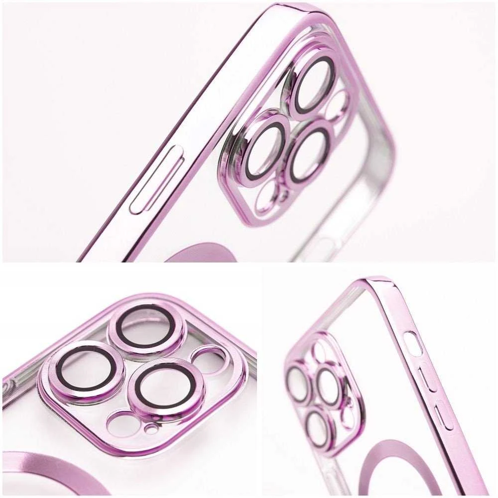 Oem ELECTRO MAG COVER dėklas suderinamas su MagSafe skirtas Samsung Galaxy S25 Edge rose aukso spalvos