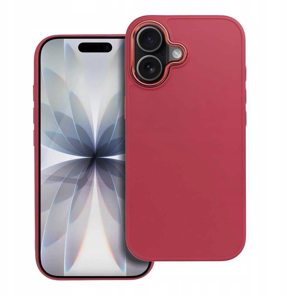 OEM dėklas, skirtas „iPhone 17 Frame“, rausvai raudonas