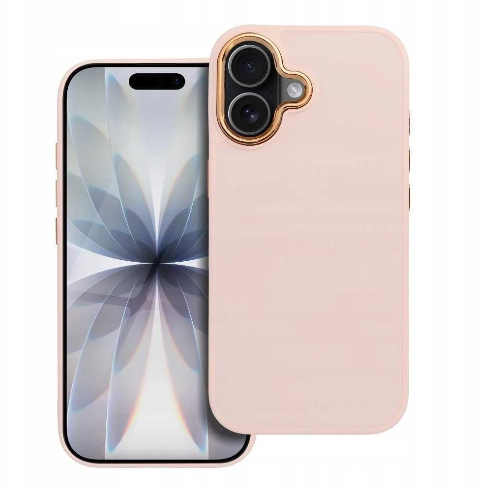OEM dėklas, skirtas „iPhone 17 Frame“, miltelinės rožinės spalvos