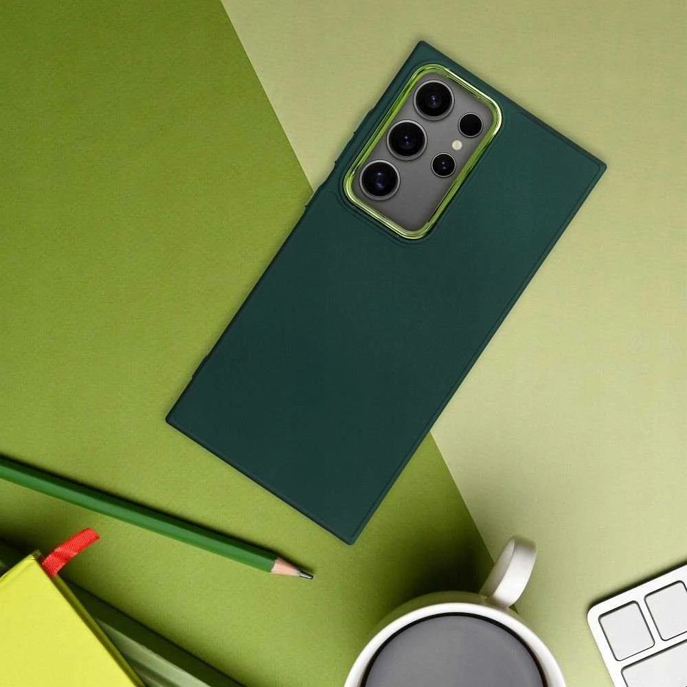 Oem FRAME dėklas skirtas Xiaomi Redmi Note 14 5G žalios spalvos