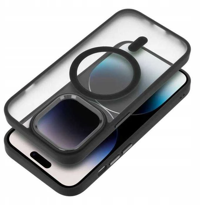 Oem FULL MATTE MAG COVER dėklas suderinamas su MagSafe skirtas Samsung Galaxy S25 Ultra juodos spalvos