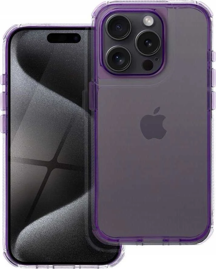 Oem MATRIX CLEAR Dėklas, skirtas IPHONE 16 šviesiai violetinis