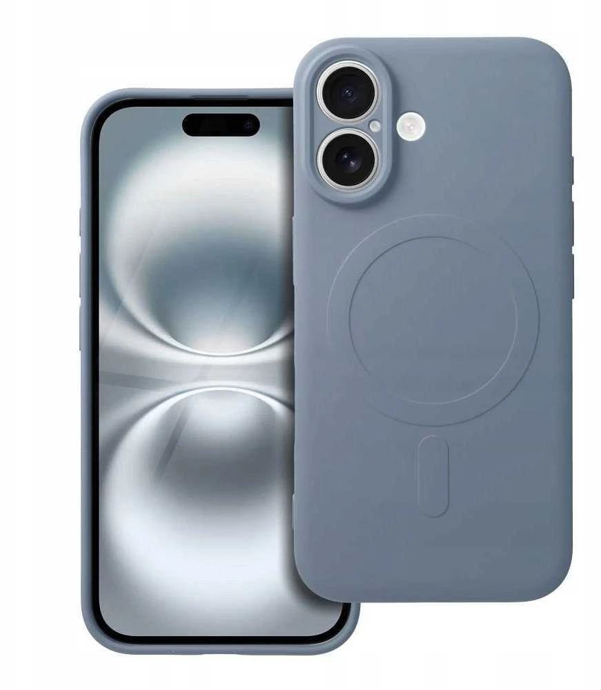 Oem SILICONE MAG COVER dėklas suderinamas su MagSafe skirtas Samsung Galaxy S25 Ultra light mėlynos spalvos