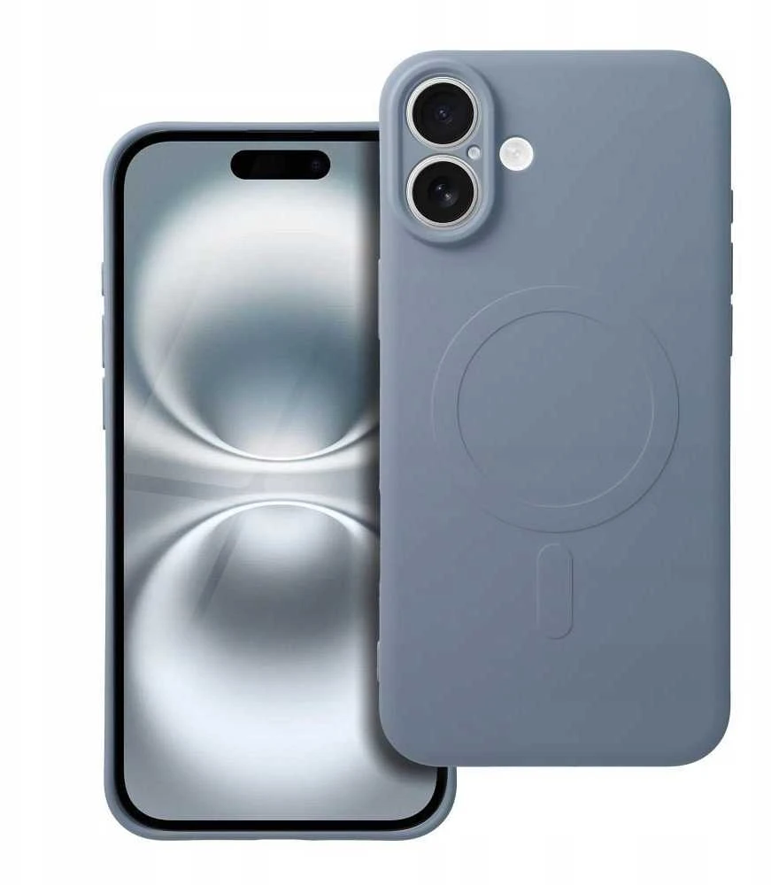Oem SILICONE MAG COVER dėklas suderinamas su MagSafe skirtas Samsung Galaxy S25 Plus light mėlynos spalvos