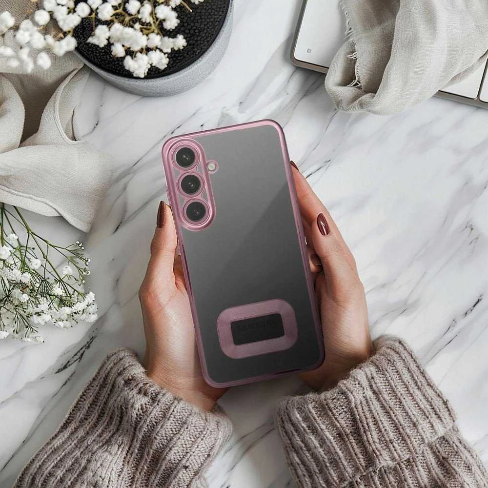 Oem Dėklas GLAM skirtas Samsung Galaxy S25 Plus rose rožinės spalvos