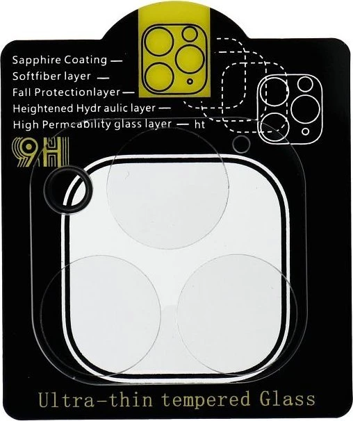 OEM 5D grūdinto stiklo kameros objektyvas, skirtas iPhone 13 PRO / 13 PRO MAX, skaidrus