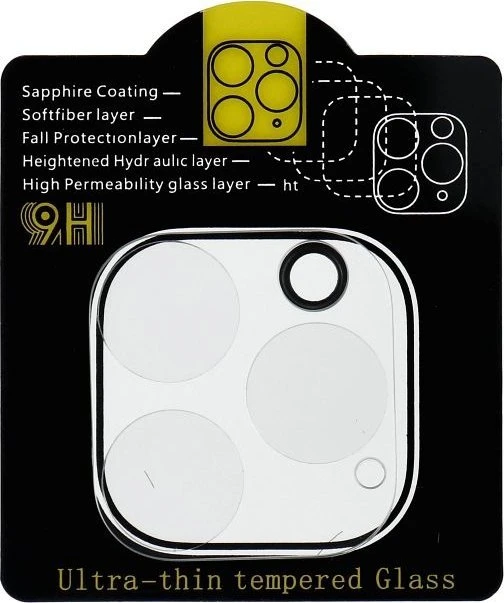 OEM 5D grūdinto stiklo kameros objektyvas, skirtas „iPhone 12 PRO“ ir skaidrus