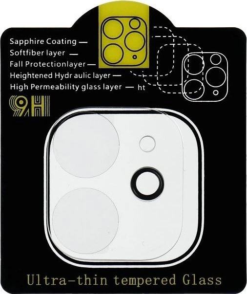 OEM 5D grūdinto stiklo kameros objektyvas, skirtas „iPhone 11“ telefonui, skaidrus