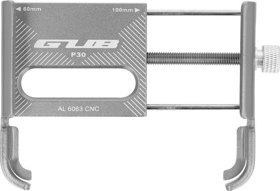 Oem GUB bike holder for mobile phone P30 Aliuminio sidabrinis