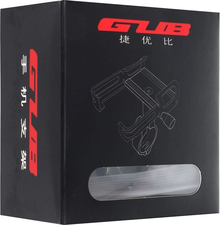 Oem GUB bike holder for mobile phone P30 Aliuminio sidabrinis