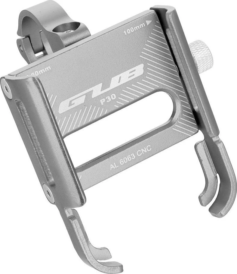 Oem GUB bike holder for mobile phone P30 Aliuminio sidabrinis