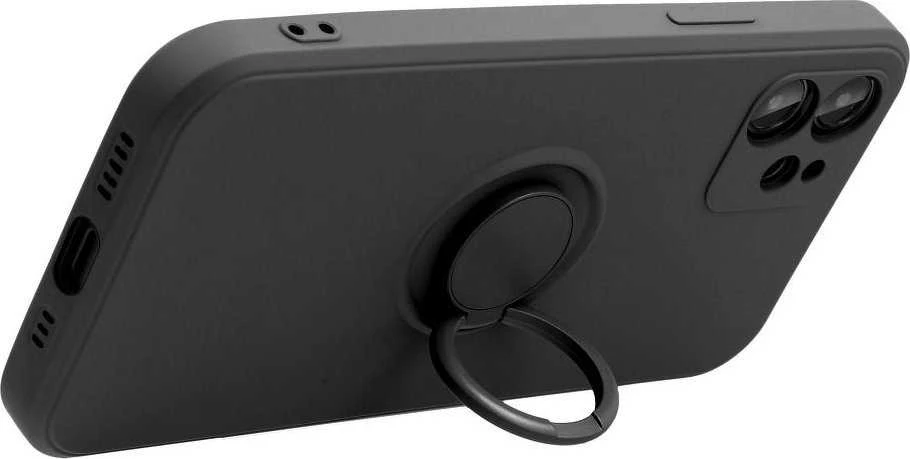 Dėklas Oem Case for iPhone 7 / 8 / SE 2020 / SE 2022 Silicone Ring juodas
