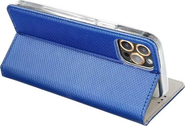 OEM atverčiamas dėklas, skirtas iPhone 14 PLUS, Smart Case Book, tamsiai mėlynas