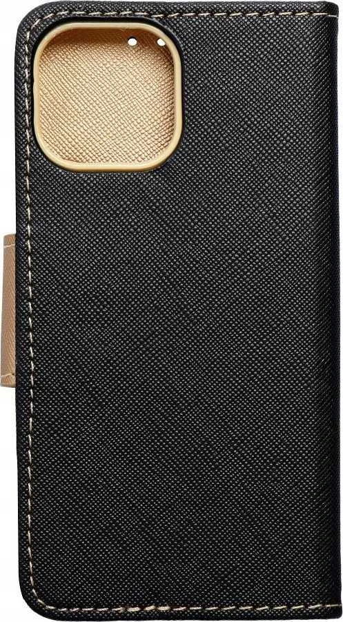 Dėklas Oem Flip case for iPhone 14 PLUS Fancy Book juodas / auksinis