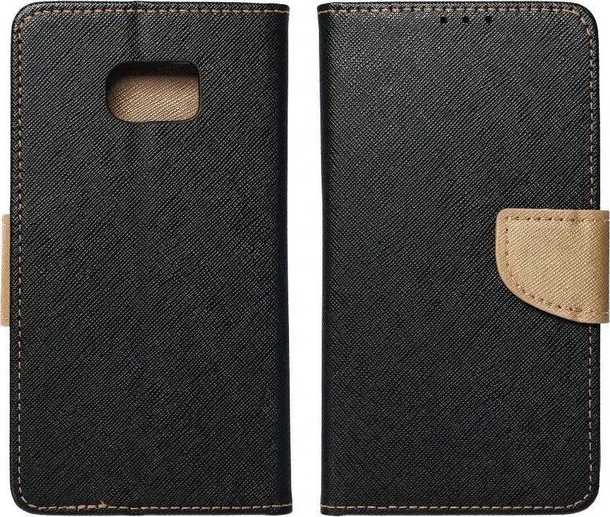Dėklas Oem Flip case for iPhone 14 PLUS Fancy Book juodas / auksinis