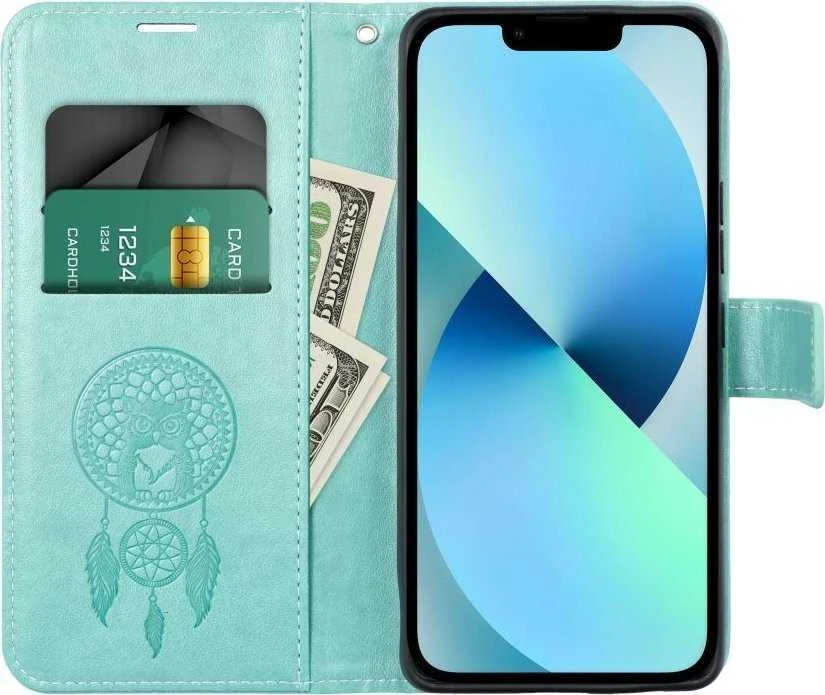 Telefono dėklas Oem MEZZO Book skirtas Iphone 11, žalios spalvos