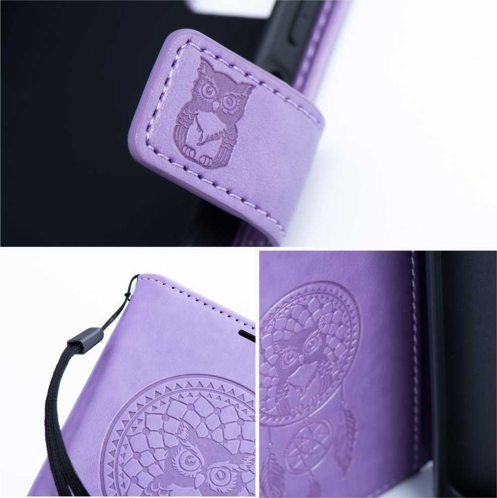 Telefono dėklas Oem MEZZO Book skirtas Samsung A54 5G, violetinės spalvos
