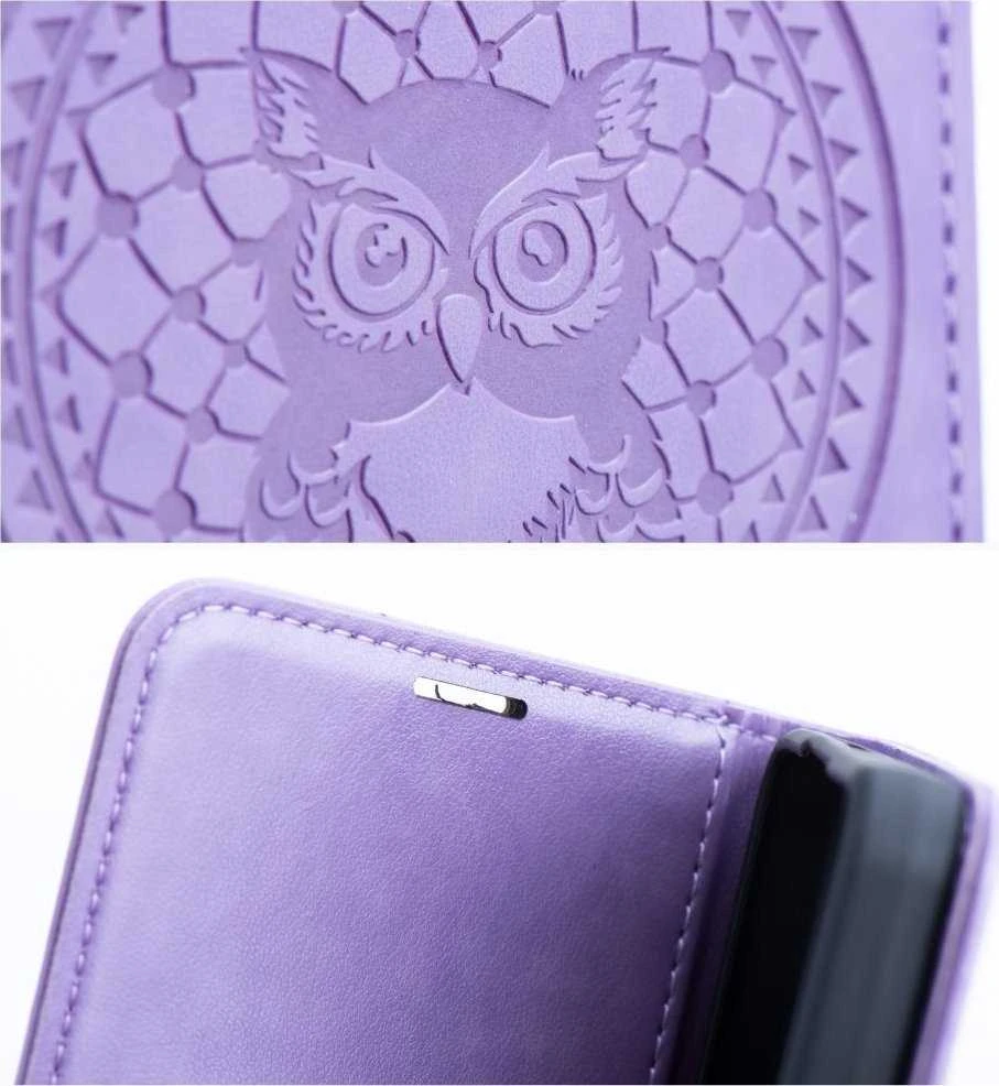 Telefono dėklas Oem MEZZO Book skirtas Samsung S20 FE/ S20 FE 5G, violetinės spalvos