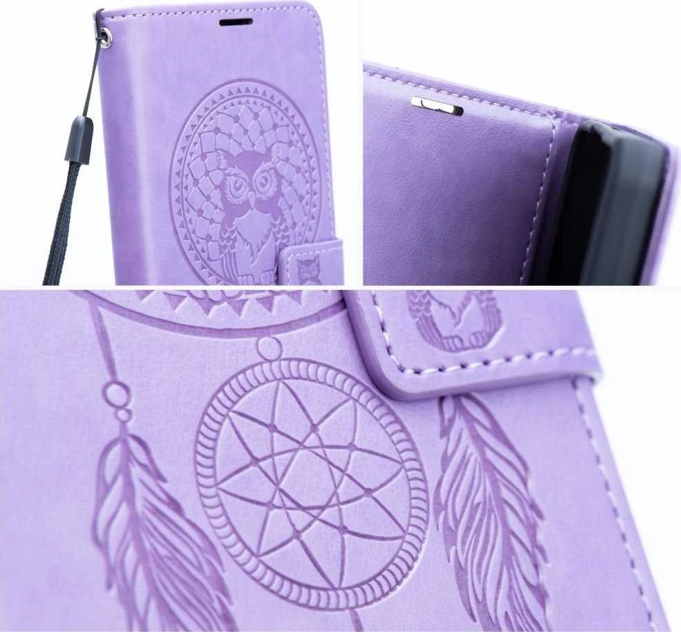 Telefono dėklas Oem MEZZO Book skirtas Samsung S20 FE/ S20 FE 5G, violetinės spalvos