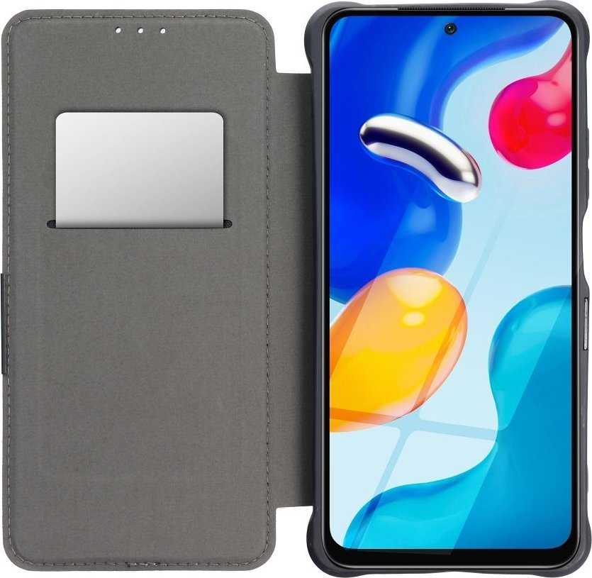 Dėklas Oem RAZOR Book skirtas Xiaomi Redmi Note 11 / 11S juodos spalvos