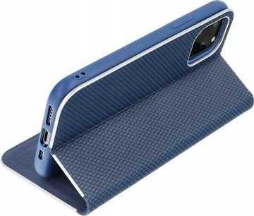 Dėklas Oem LUNA Book Carbon skirtas Samsung Galaxy A23 5G mėlynos spalvos