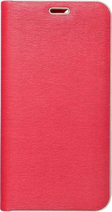 Dėklas Oem LUNA Book Gold skirtas Xiaomi Redmi Note 14 4G (GLOBAL - 163,25mm x 76,55mm x 8,16mm) red