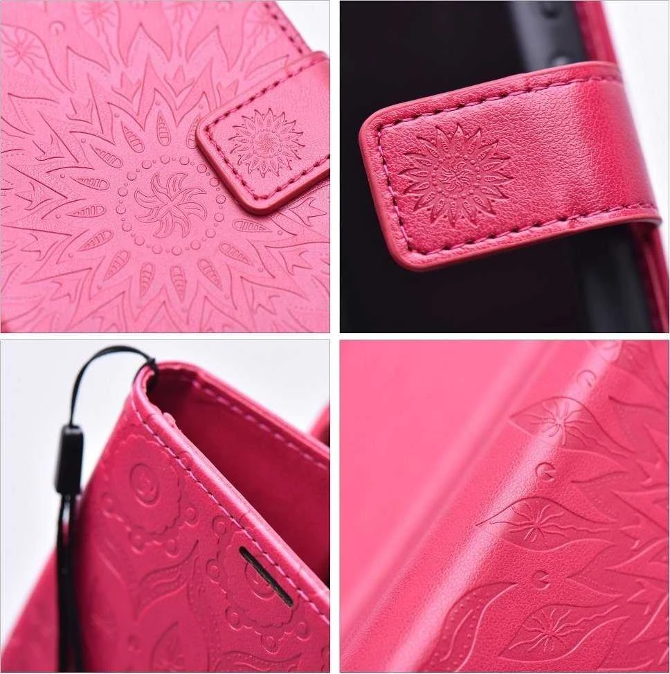Telefono dėklas Oem MEZZO Book skirtas Iphone 15, rožinės spalvos