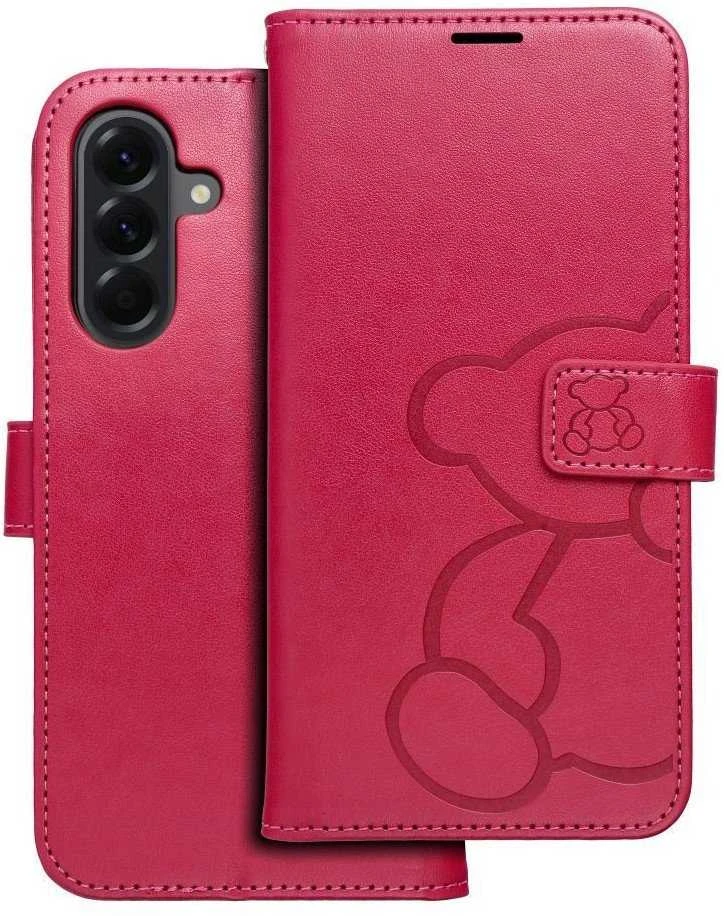 Oem MEZZO Book dėklas skirtas Samsung Galaxy A36 5G teddy bear magenta