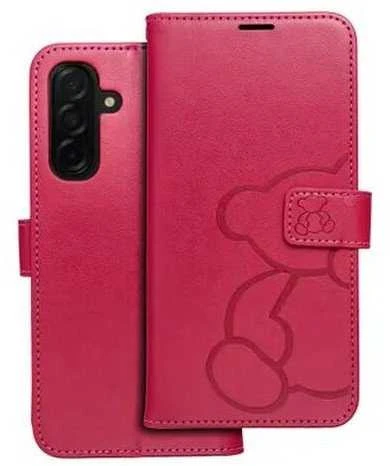 Oem MEZZO Book dėklas skirtas Samsung Galaxy S25 Edge teddy bear magenta