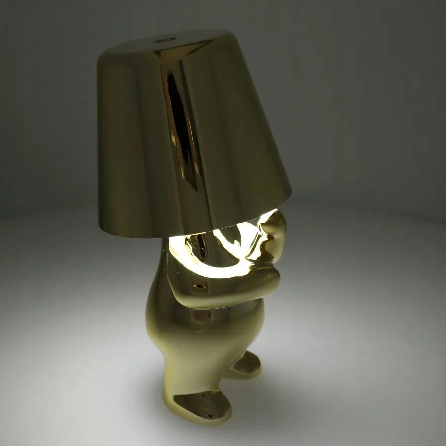 Oem Stalinis šviestuvas prie lovos GOLD MAN Art Deco stovimas (3 versija) MLTL