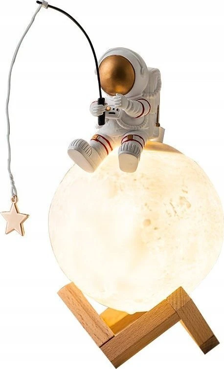 Oem Moon stalinė lempa / drėkintuvas ASTRONAUT sėdimas Art Deco (modelis 5) AFSH