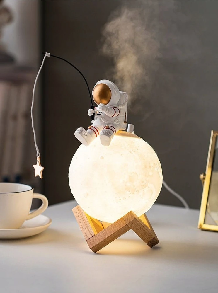 Oem Moon stalinė lempa / drėkintuvas ASTRONAUT sėdimas Art Deco (modelis 5) AFSH