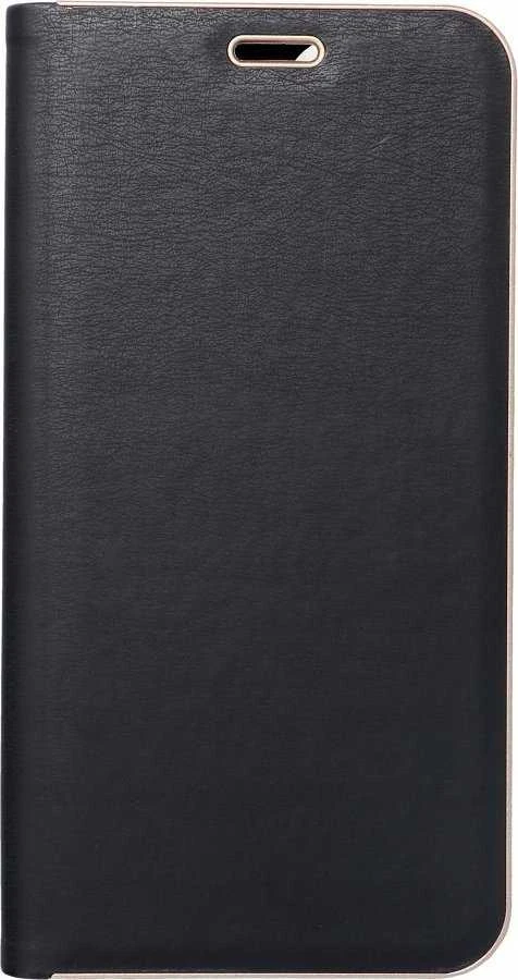 Dėklas Oem LUNA Book Gold skirtas Xiaomi Redmi Note 14 PRO 5G / 14 PRO PLUS 5G juodos spalvos