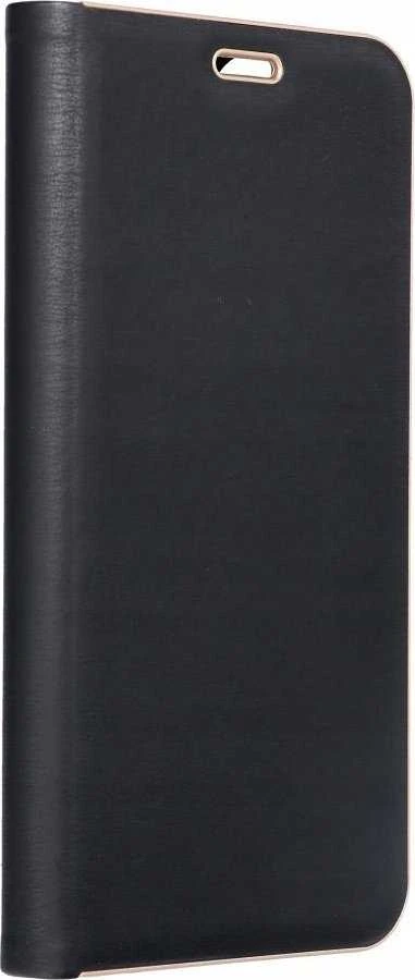 Dėklas Oem LUNA Book Gold skirtas Xiaomi Redmi Note 14 PRO 5G / 14 PRO PLUS 5G juodos spalvos